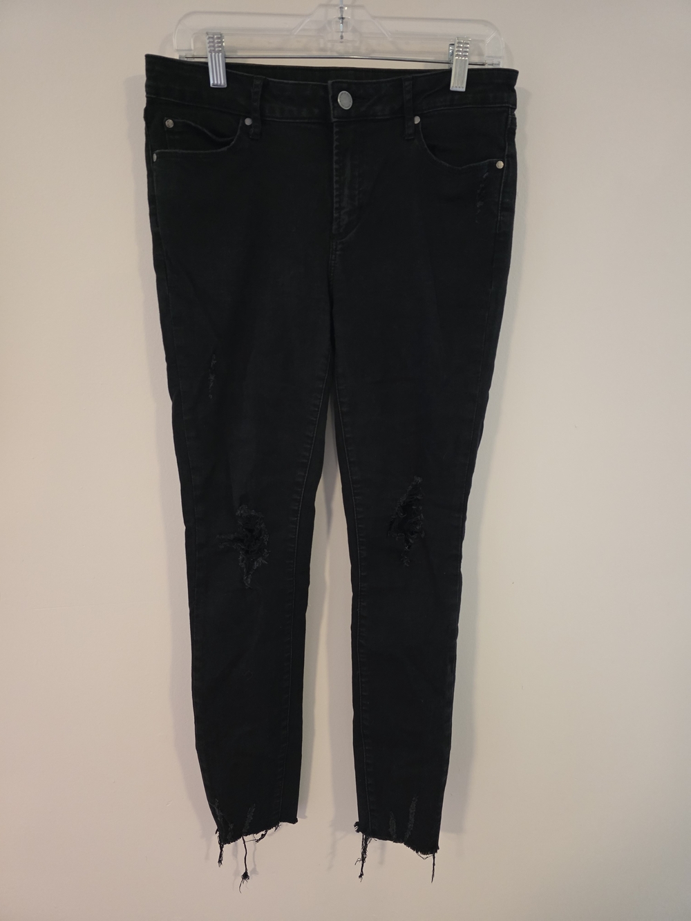 Black Distressed Articles Of Society Women's Skinny Jeans